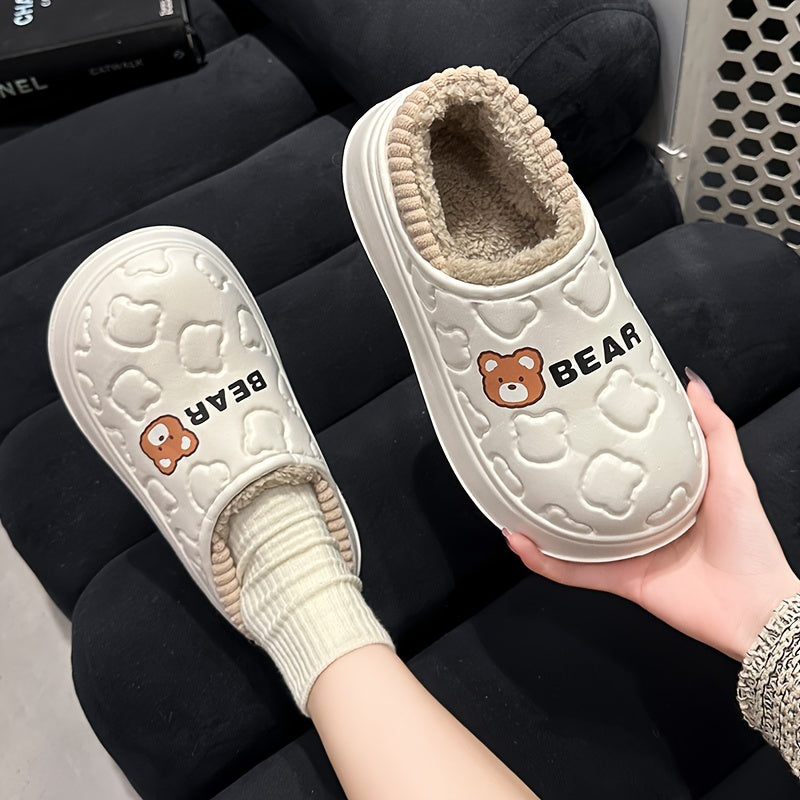 EVA Cartoon-Slipper mit Fleece für Damen