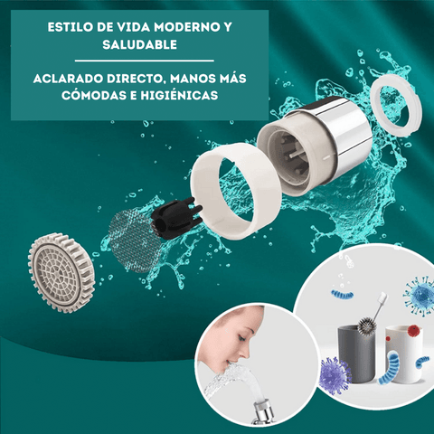 Damivas™ Adaptador de grifo giratorio de 1080°